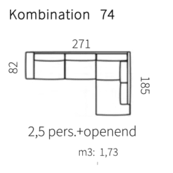 Kombination 74 (Højrevendt)