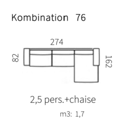 Kombination 76 (Højrevendt)