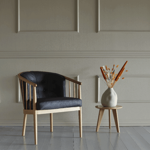 K406 Stol med Træben fra Kragelund / Scandinavian Upholstery | Flere Farver