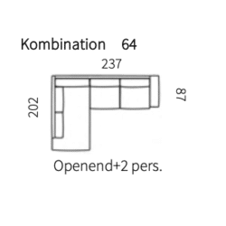 Kombination 64 (Venstrevendt)