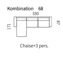 Kombination 68 (Venstrevendt)