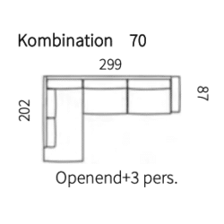 Kombination 70 (Venstrevendt)