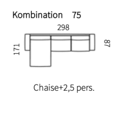 Kombination 75 (Venstrevendt)