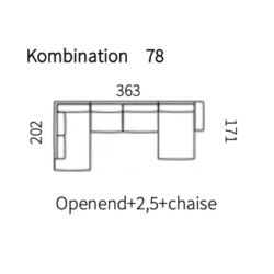 Kombination 78 (Venstrevendt)