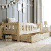 Karla Sengeramme i Træ med Skuffe Simpel Sengehest fra Raw Kids | Flere Størrelser 1
