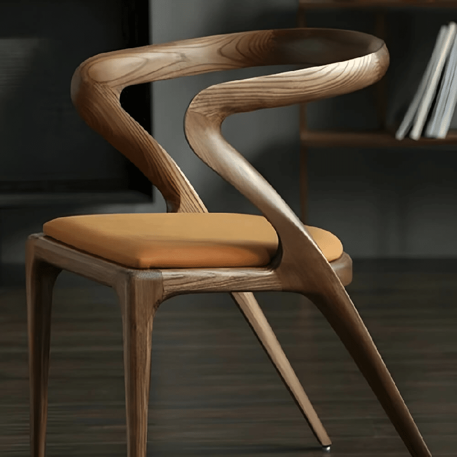 København Snedker Spisebordsstol i Valnød & Sæde i Kunstlæder fra Raw Furniture | Flere Farver hos uniquebeds home&living 2