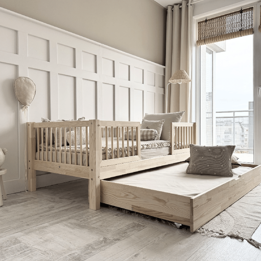 Sofia Duo Sengeramme i Træ med Skuffe Rund Sengehest fra Raw Kids | Flere Størrelser 2