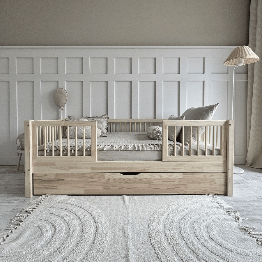 Sofia Duo Sengeramme i Træ med Skuffe Rund Sengehest fra Raw Kids | Flere Størrelser 3