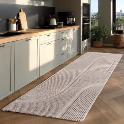 Ava Cremefarvet Gulvtæppe fra Rugs by Uniquebeds Home & Living | Flere Størrelser