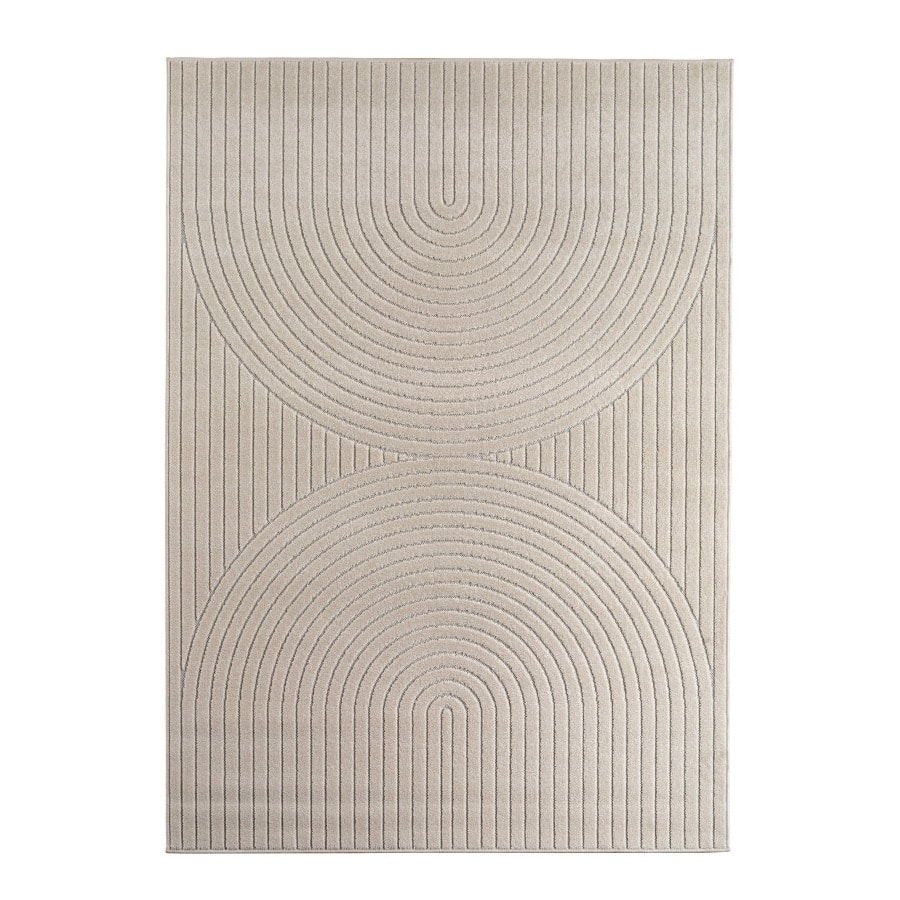 Lily Cremefarvet Gulvtæppe i Polypropylen fra Rugs by Uniquebeds Home & Living | Flere Størrelser