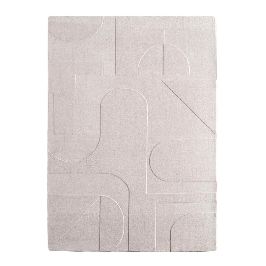 Olivia Cremefarvet Gulvtæppe i Mikrofiber fra Rugs by Uniquebeds home & living | Flere Størrelser