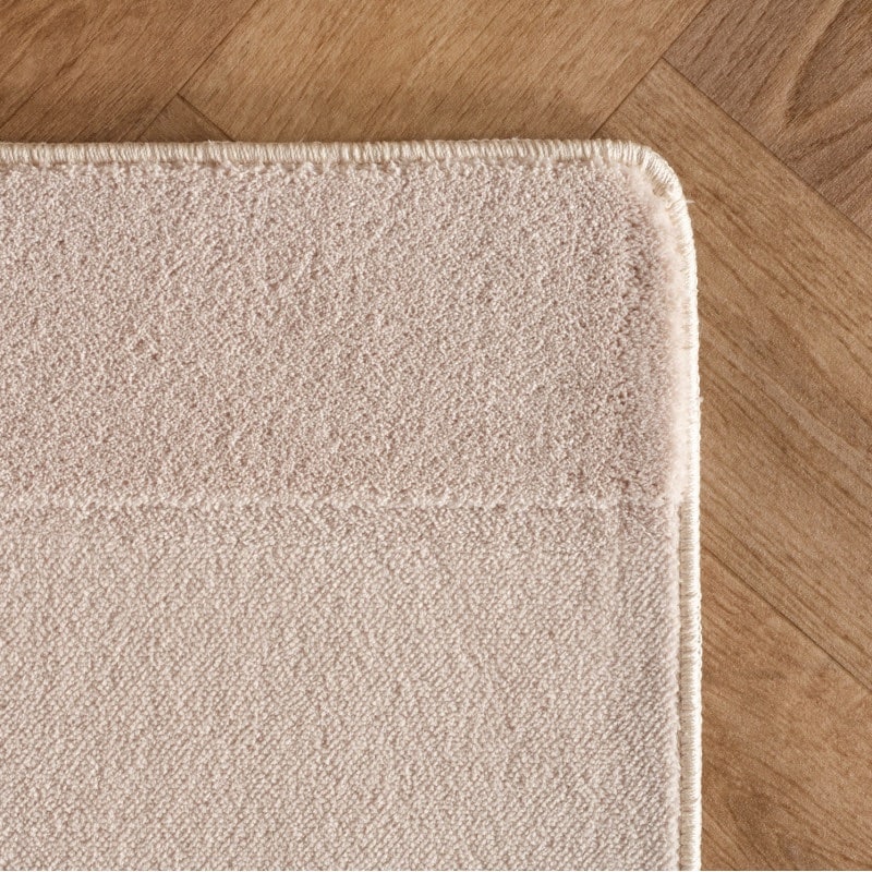 Olivia Cremefarvet Gulvtæppe i Mikrofiber fra Rugs by Uniquebeds home & living | Flere Størrelser 2