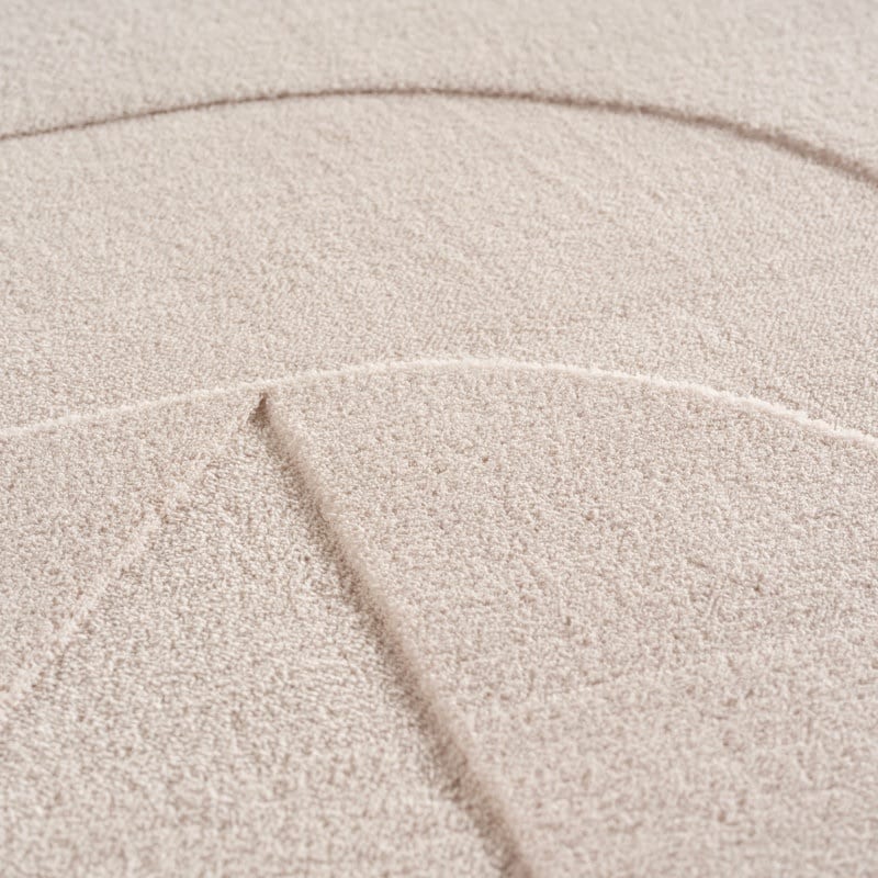 Olivia Cremefarvet Gulvtæppe i Mikrofiber fra Rugs by Uniquebeds home & living | Flere Størrelser 4