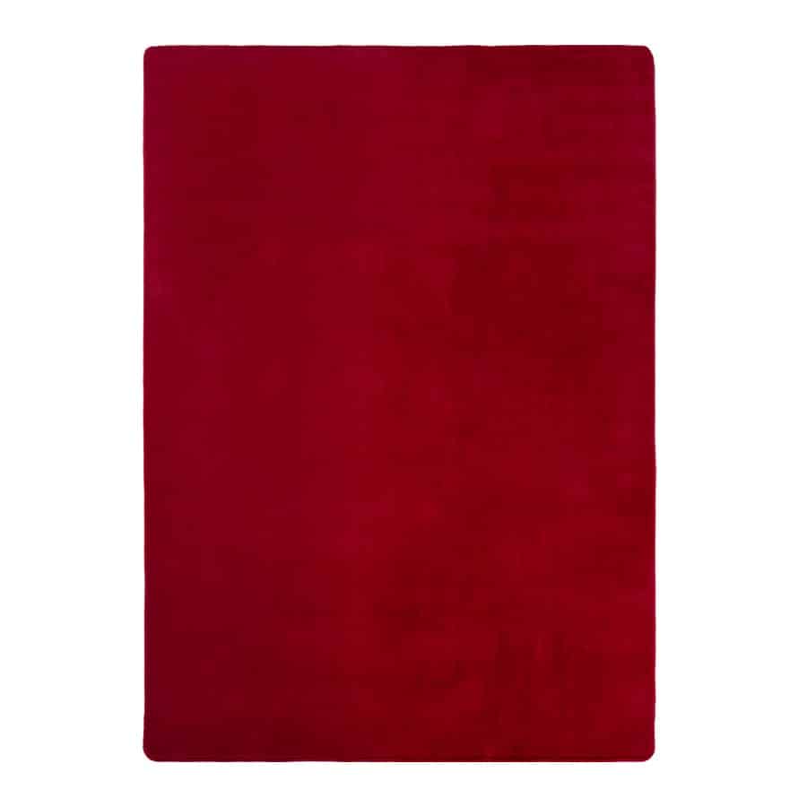 Sophia Rødt Gulvtæppe i Polyester fra Rugs by Uniquebeds Home & Living | Flere Størrelser