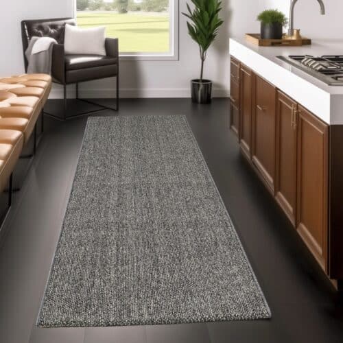 Hallie Mørkegråt Gulvtæppe fra Rugs by Uniquebeds Home & Living | Flere Størrelser