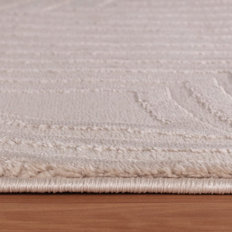 Luna Gulvtæppe i Beige med Simpelt Mønster fra Rugs by Uniquebeds Home & Living | Flere Størrelser 2