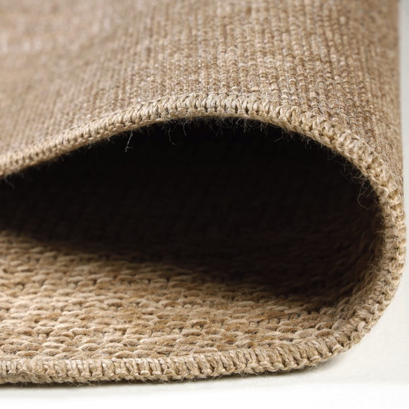 Maria Rundt Indendørs:Udendørs Gulvtæppe i Beige med Simple Lyse Ringe fra Rugs by Uniquebeds Home & Living | Flere Størrelser 4