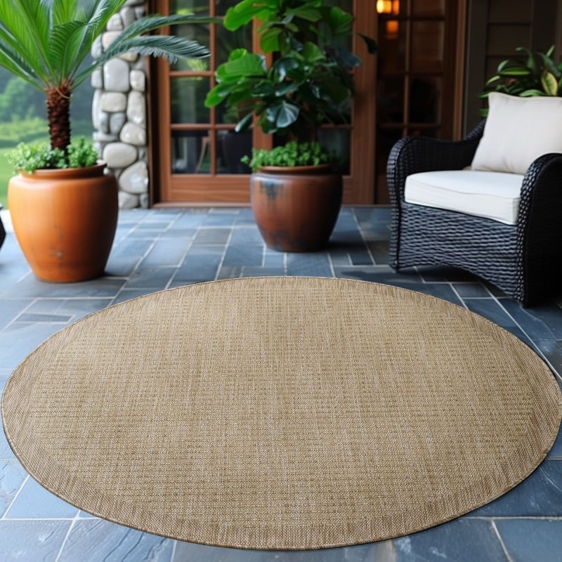 Mila Beige Gulvtæppe i Polypropylen med Simpel Kant fra Rugs by Uniquebeds Home & Living | Flere Størrelser 2