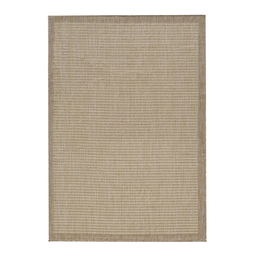 Mila Beige Gulvtæppe i Polypropylen med Simpel Kant fra Rugs by Uniquebeds Home & Living | Flere Størrelser