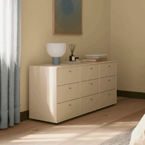 Mistral Modul 112 i Beige Massiv Egetræsfinér fra Hammel Furniture | Færdig Kombination 18 - BHD 132,6x60,8x32,5 cm