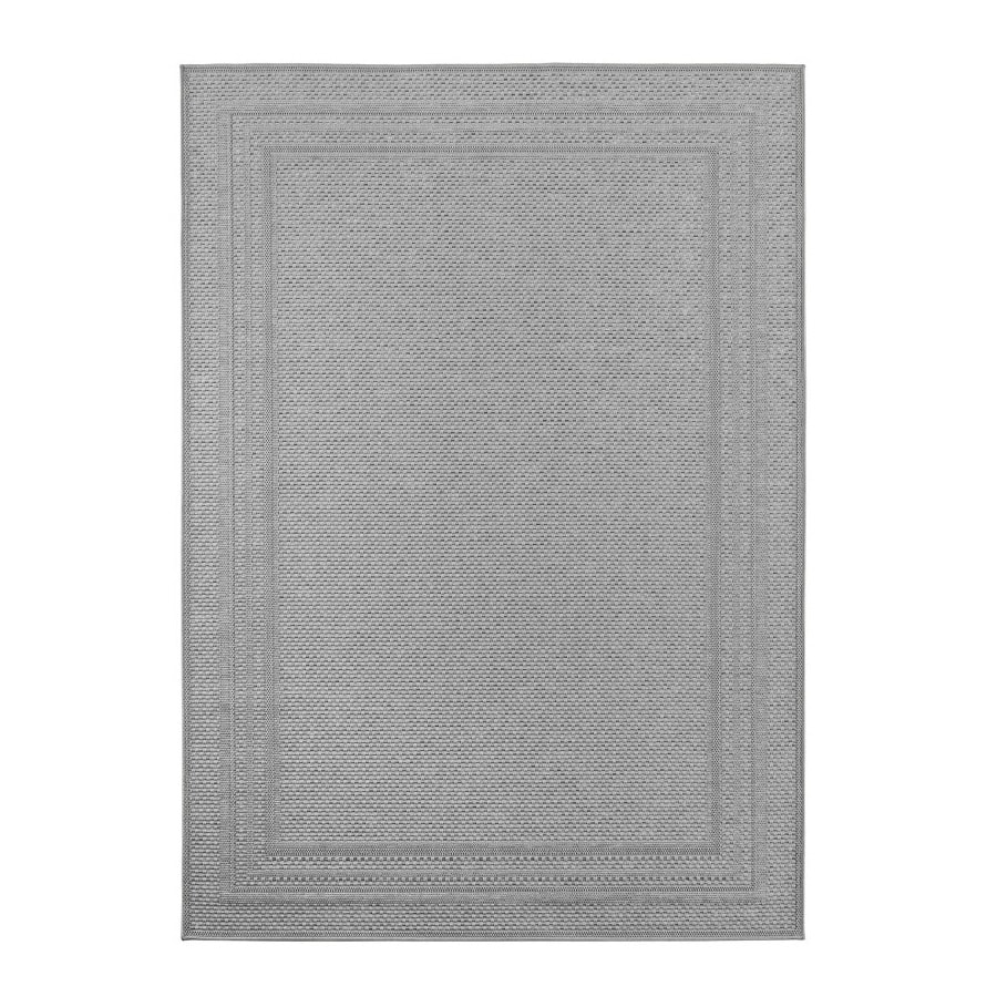 Phoebe Indendørs:Udendørs Gulvtæppe i Grå Polypropylen med Simpel Kant fra Rugs by Uniquebeds Home & Living | Flere Størrelser