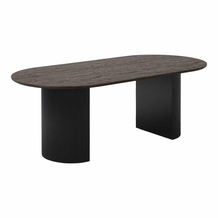Boavista Spisebord Mørkebrun Mdf Decorpapir Sorte