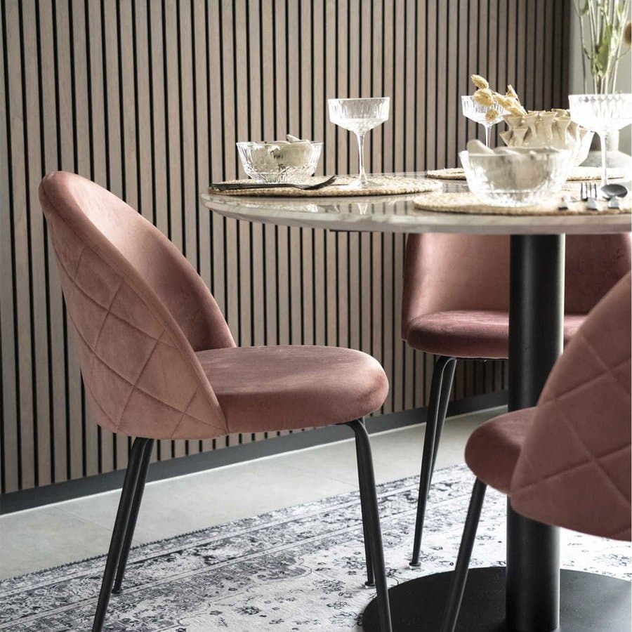 Bolzano Spisebord Hvid Sort