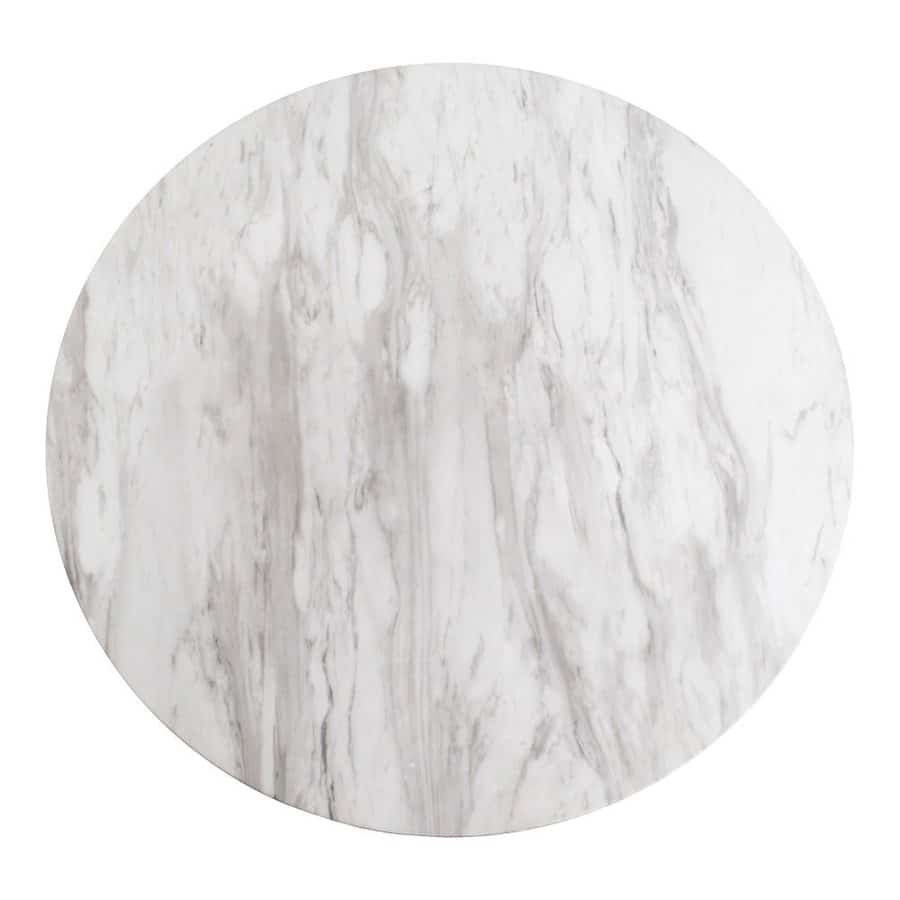 Bolzano Spisebord Marmorlook Messinglook Stel Ø110Xh75Cm