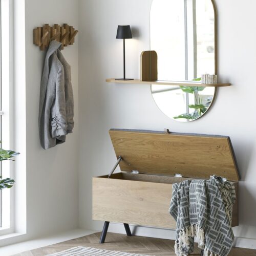 Caltra Knagerække Egetræ Natur L40Xb3Xh18Cm