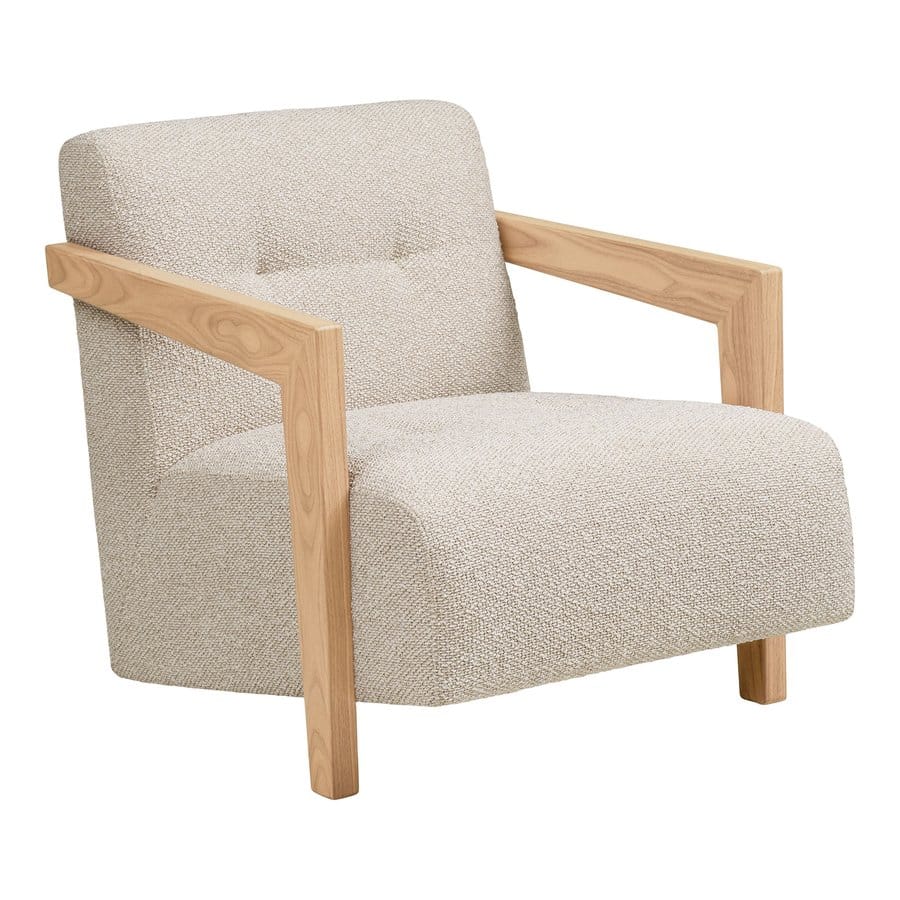 caracas-loungestol-i-beige-stof-ogi-100-massiv-egetr-med-armln-fra-hou-1101130-3 Caracas Loungestol Beige Stof Egetræ Armlæn