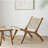 Derby Loungesæt Stol Skammel Teak Pe