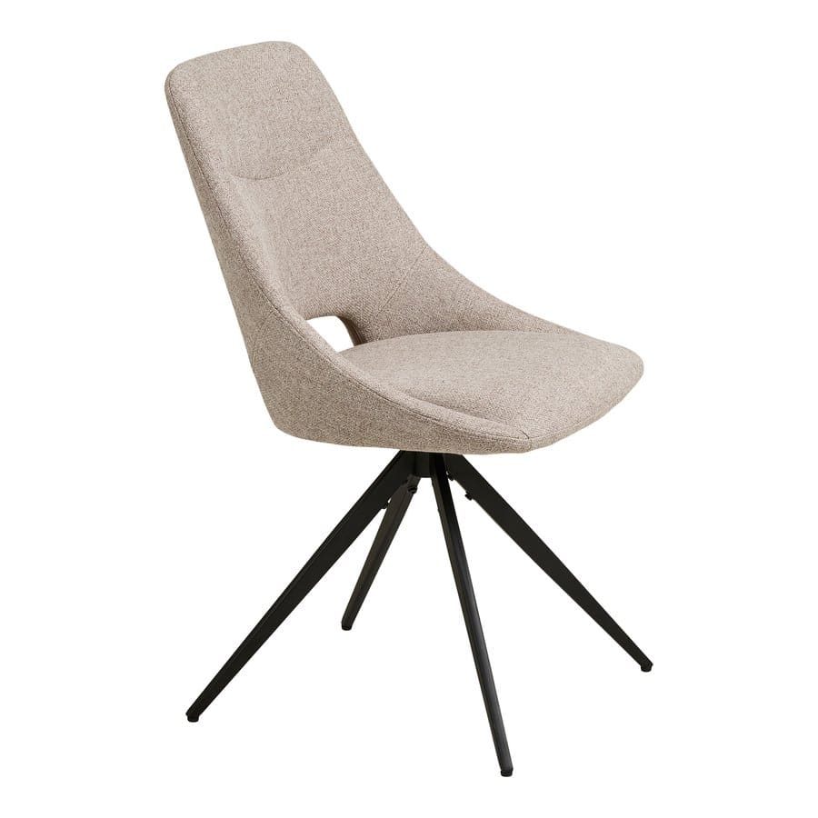 dokka-spisebordsstol-i-sand-med-sorte-ben-fra-house-nordic-l575xb52xh8-1001470-4 Dokka Spisebordsstol Sand Sorte Ben L57