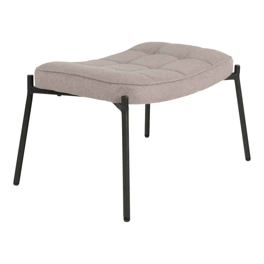 Glasgow Loungestol Fodskammel Sæt Stone L79Xb70Xh98Cm