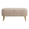Harlow Bænk Opbevaring Beige Bouclé L95Xb37Xh45Cm