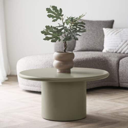 Nagano Sofabord Grøn Mdf Ø80Xh40Cm