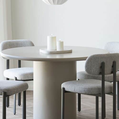 Royan Spisebordsstol Lysegrå Grå Metalben L53Xb50Xh80