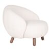 Savona Loungesæt Loungestol Puf Hvid L80Xb76Xh68Cm