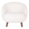 Savona Loungesæt Loungestol Puf Hvid L80Xb76Xh68Cm