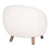 Savona Loungesæt Loungestol Puf Hvid L80Xb76Xh68Cm