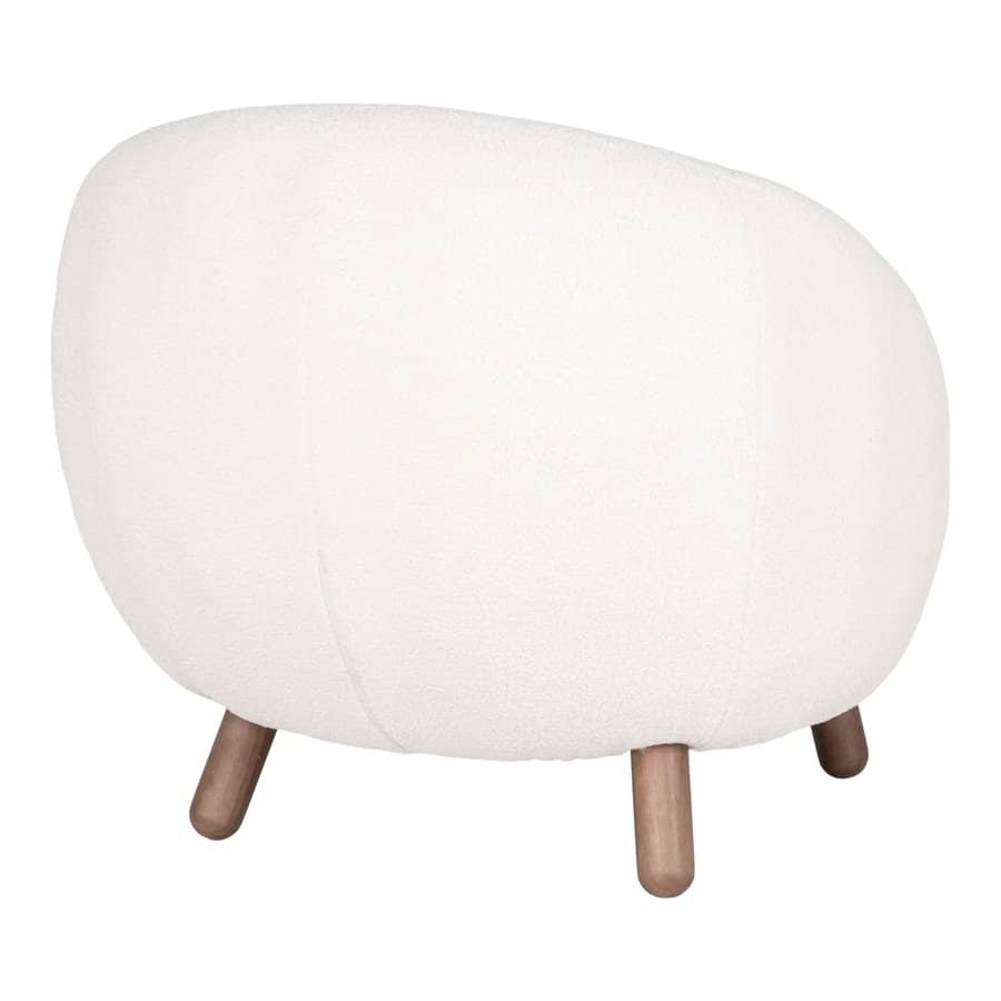 Savona Loungesæt Loungestol Puf Hvid L80Xb76Xh68Cm