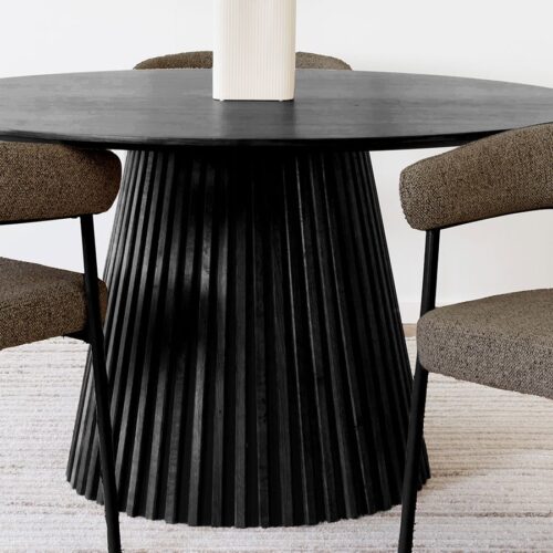 Trivio Spisebordsstol Brun Sort Metal Stel