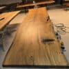 Brønderslev Snedker Spisebord i Naturolieret Massiv Egetræ fra Unique Handmade Furniture | B-100cm x L-120-500cm. | 1 Stor Planke med Epoxy & mulig Butterfly Finish | Vælg Lige:Naturlig:Rustik Kant 2