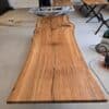 Brønderslev Snedker Spisebord i Naturolieret Massiv Egetræ fra Unique Handmade Furniture | B-100cm x L-120-500cm. | 1 Stor Planke med Epoxy & mulig Butterfly Finish | Vælg Lige:Naturlig:Rustik Kant 5