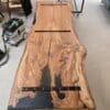 Brønderslev Snedker Spisebord i Naturolieret Massiv Egetræ fra Unique Handmade Furniture | B-100cm x L-120-500cm. | 1 Stor Planke med Epoxy & mulig Butterfly Finish | Vælg Lige:Naturlig:Rustik Kant 6