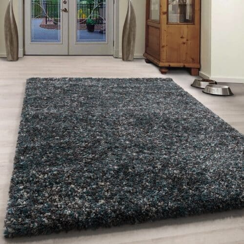 Caroline Gulvtæppe i Blå fra Rugs by Uniquebeds Home & Living | Flere Størrelser i Firkantet & Rund
