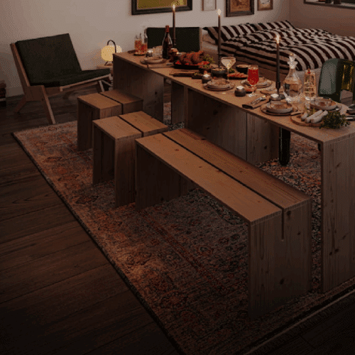 Join-In Bænk Fra Karup Design i Massiv FSC Fyrretræ | Japandi