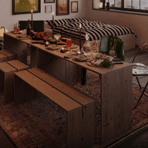 Join-In Bord Fra Karup Design i Massiv FSC Fyrretræ | Japandi