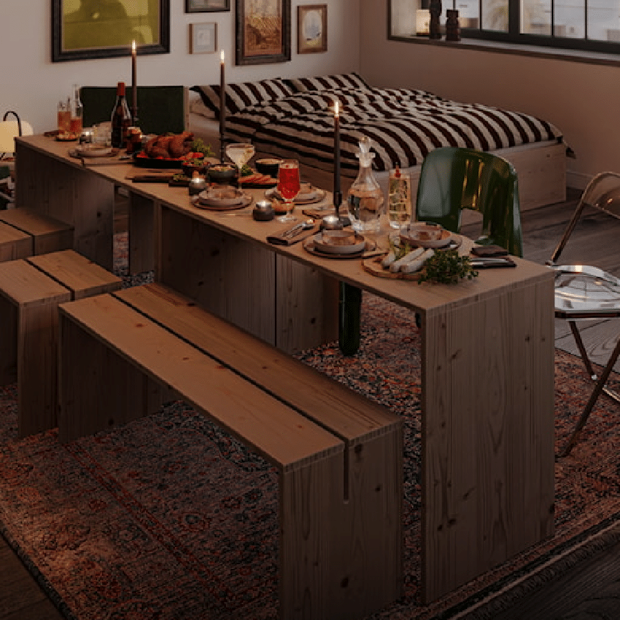 Join-In Bord Fra Karup Design i Massiv FSC Fyrretræ | Japandi 2