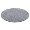 Luna Ensfarvet Fluffy Gulvtæppe i Lys Grå fra Rugs by Uniquebeds Home & Living | Flere Størrelser i Firkantet & Rund 4