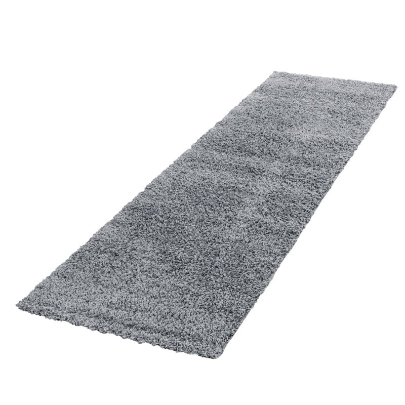 Luna Ensfarvet Fluffy Gulvtæppe i Lys Grå fra Rugs by Uniquebeds Home & Living | Flere Størrelser i Firkantet & Rund 5